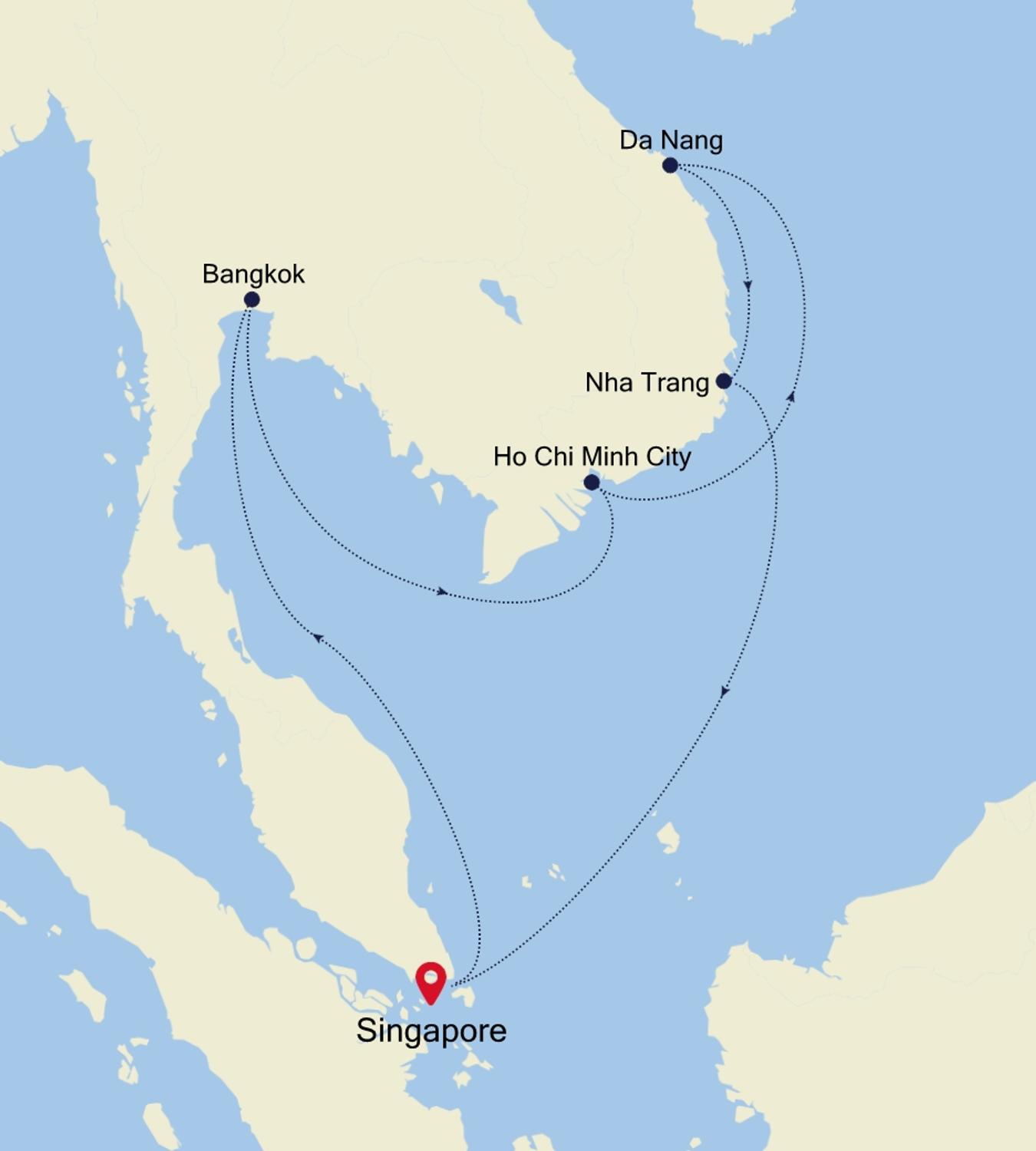 Cruise from Singapore to Singapore WH241222016 Silversea
