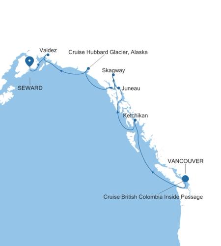 Vancouver to Seward (Anchorage, Alaska)