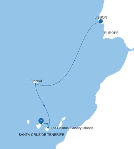 Lisbon to Santa Cruz de Tenerife