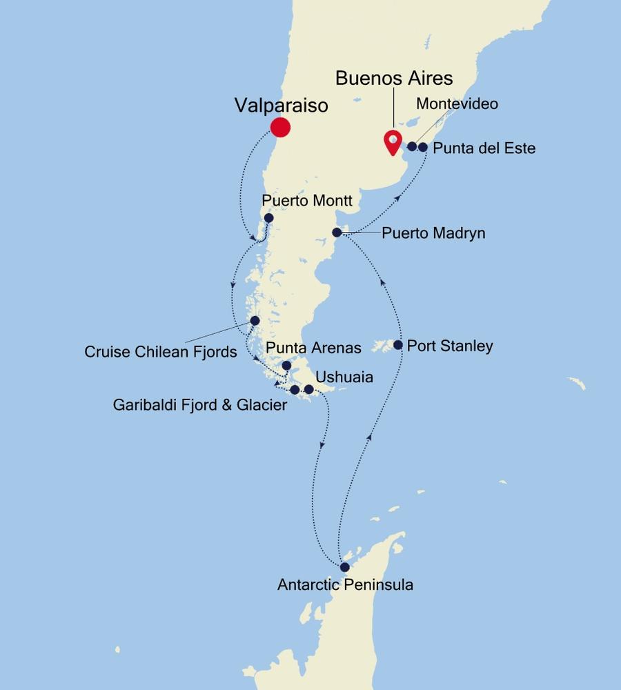 Cruise from Valparaiso to Buenos Aires WH260131022 Silversea