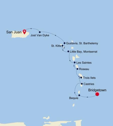 Bridgetown to San Juan