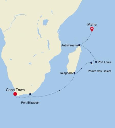 Cape Town to Mahe