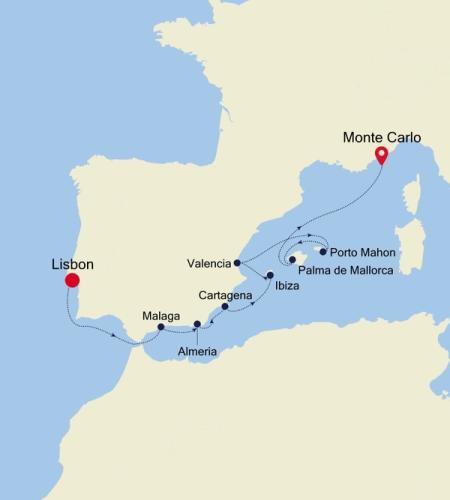 Lisbon to Monte Carlo