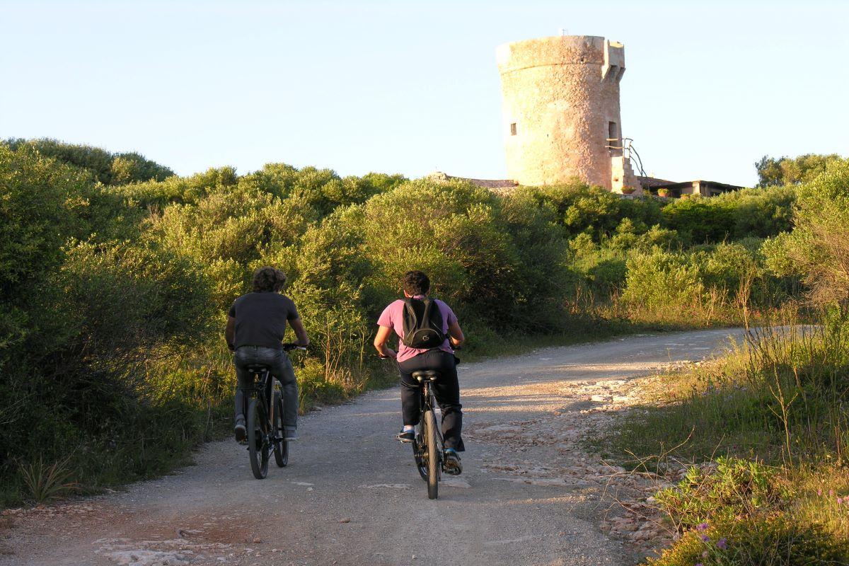 Biking in Binibeca