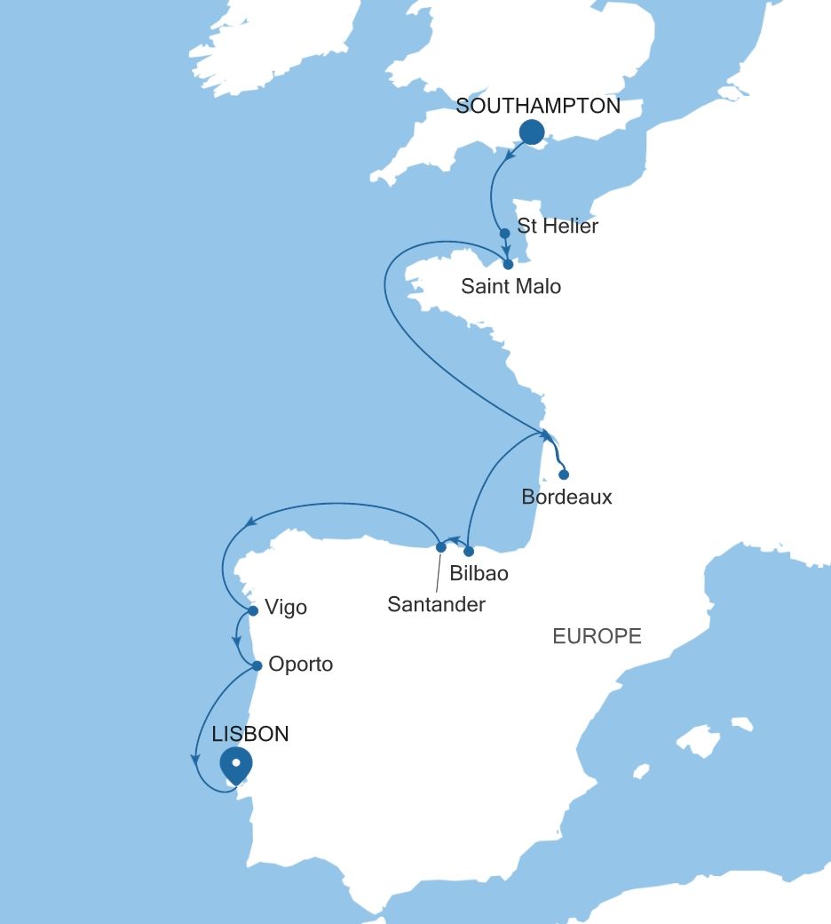Cruise from Southampton to Lisbon DA261013012 Silversea