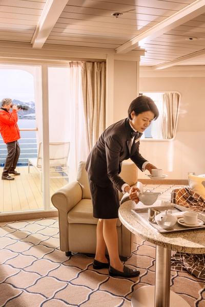 Gratuities and personalised service onboard