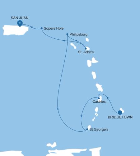 Bridgetown nach San Juan