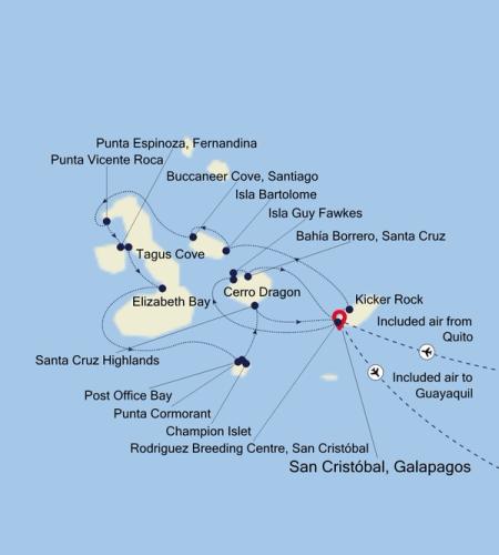 San Cristóbal, Galapagos a San Cristóbal, Galapagos