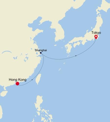 Hong Kong to Tokyo