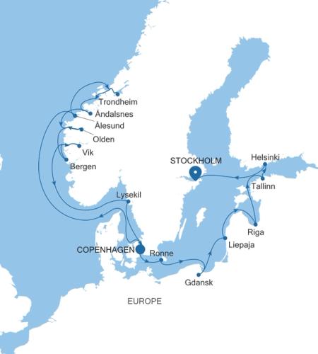 Copenhagen to Stockholm