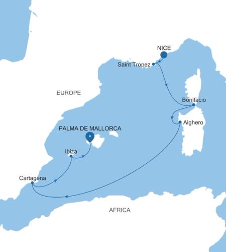 Nice nach Palma de Mallorca