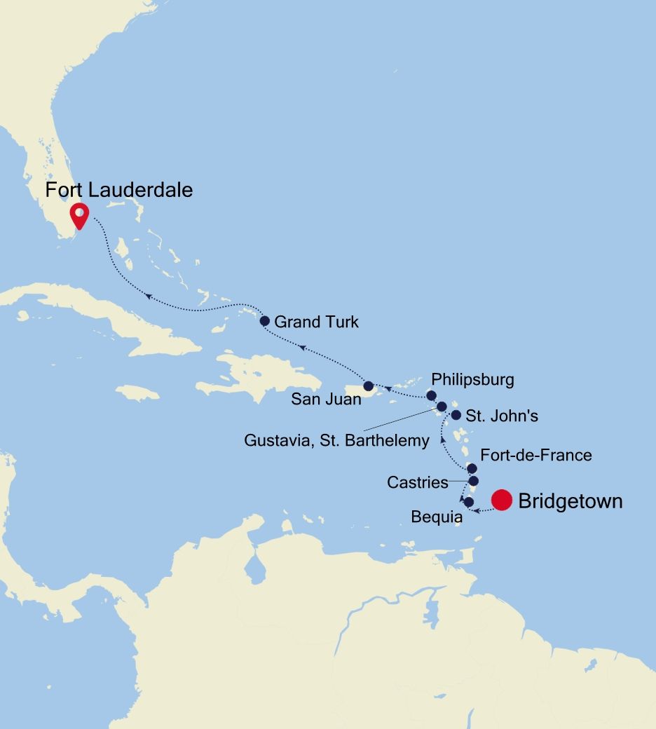 Cruise from Bridgetown to Fort Lauderdale, Florida MO250321011