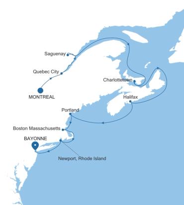 Montreal a Bayonne, New Jersey