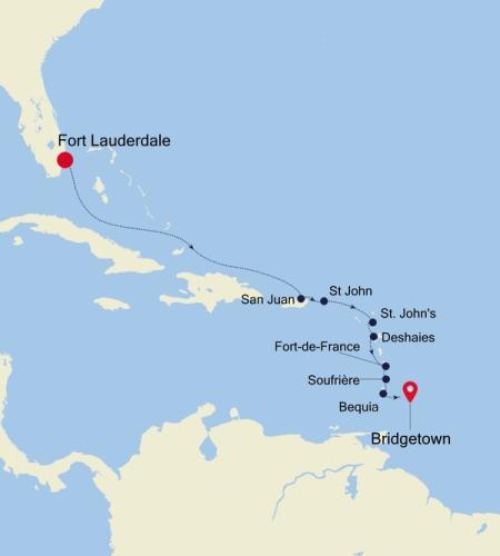 Fort Lauderdale, Florida to Bridgetown