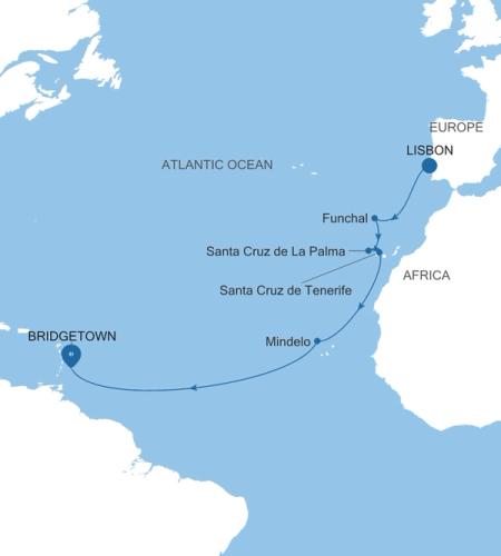 Lisbon to Bridgetown