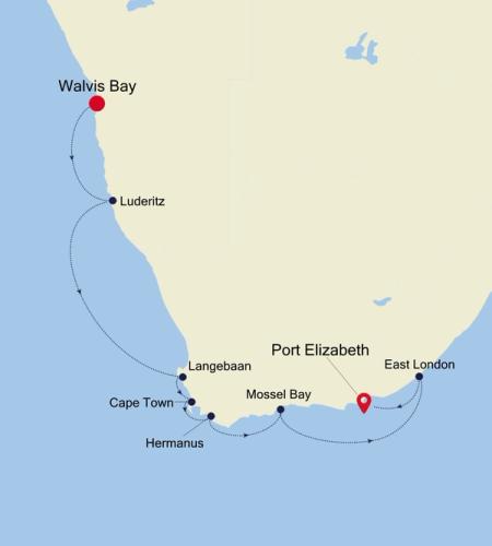 Walvis Bay to Port Elizabeth