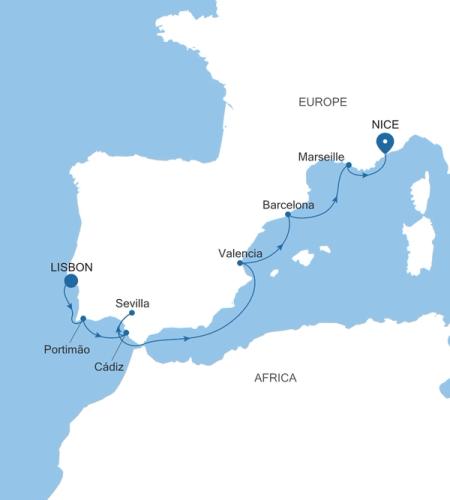 Lisbon to Nice