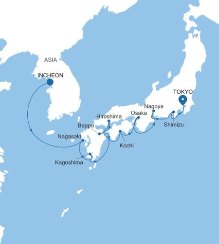 Incheon (Seoul) to Tokyo