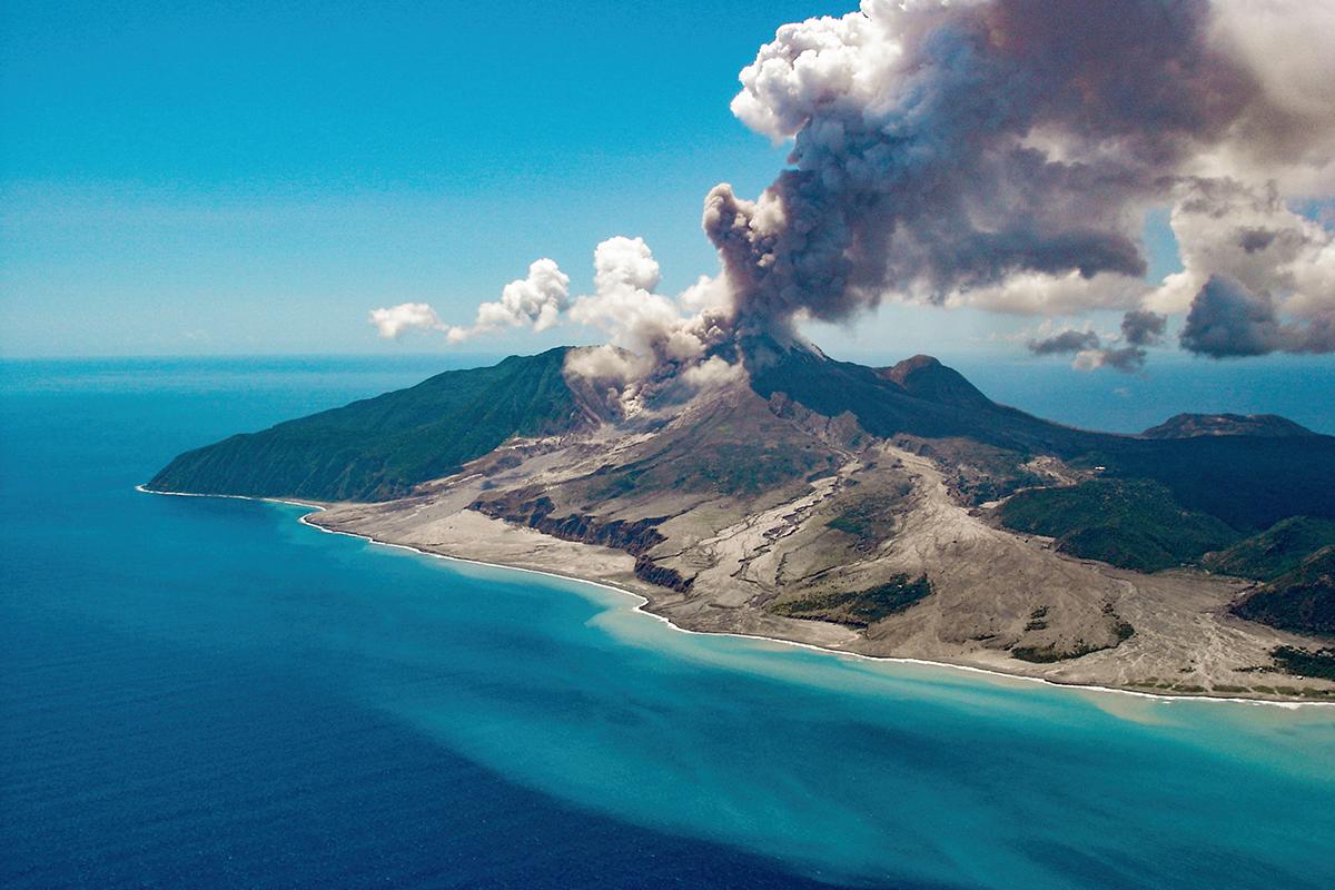 Amazing Views of Montserrat Volcano