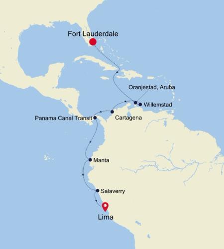 Fort Lauderdale, Florida to Lima (Callao)