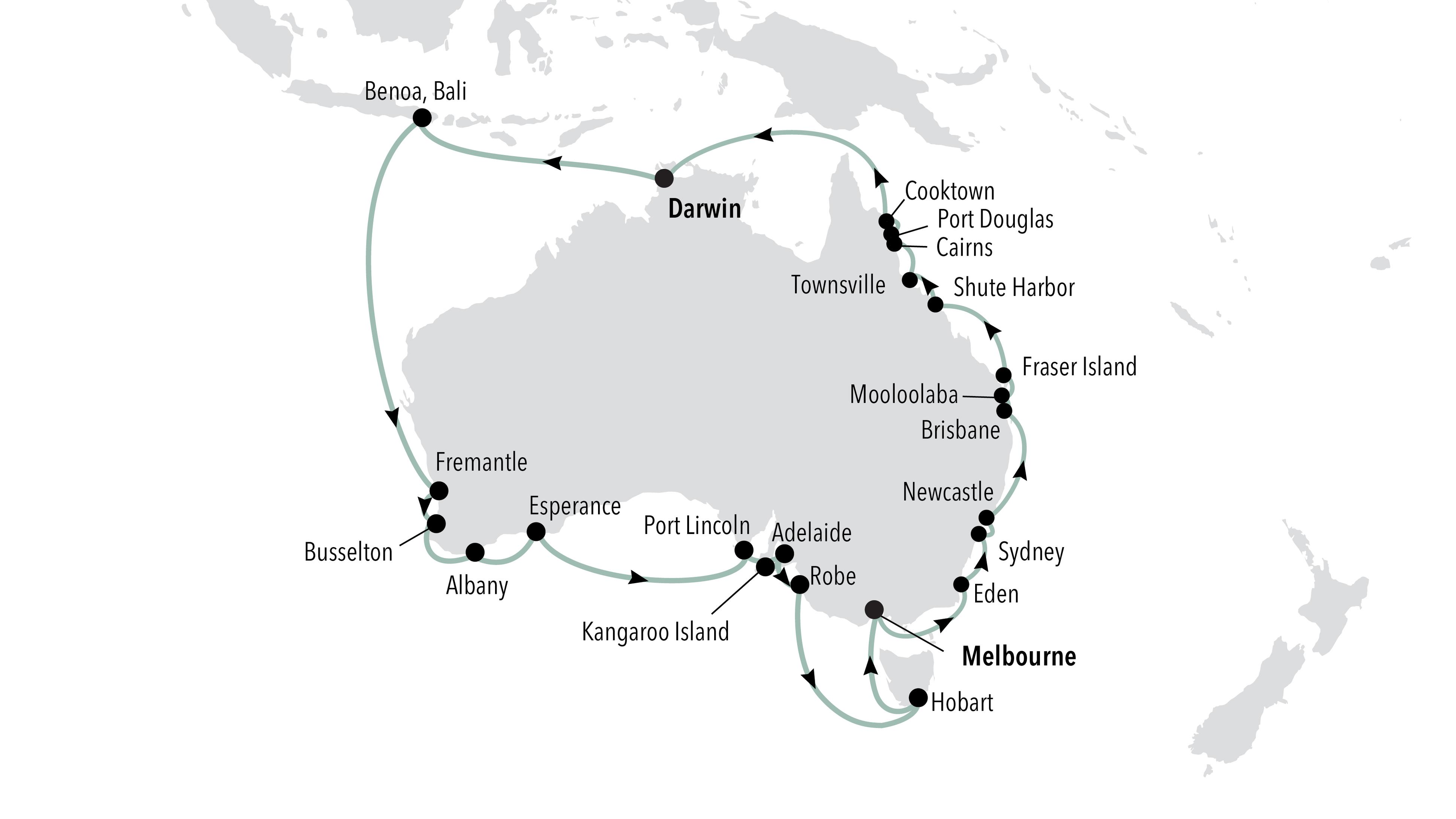MELBOURNE TO MELBOURNE