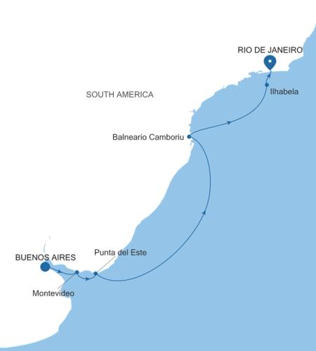 Buenos Aires to Rio de Janeiro