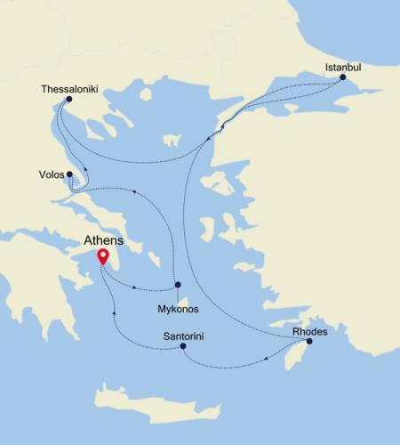 Athens (Piraeus) to Athens (Piraeus)