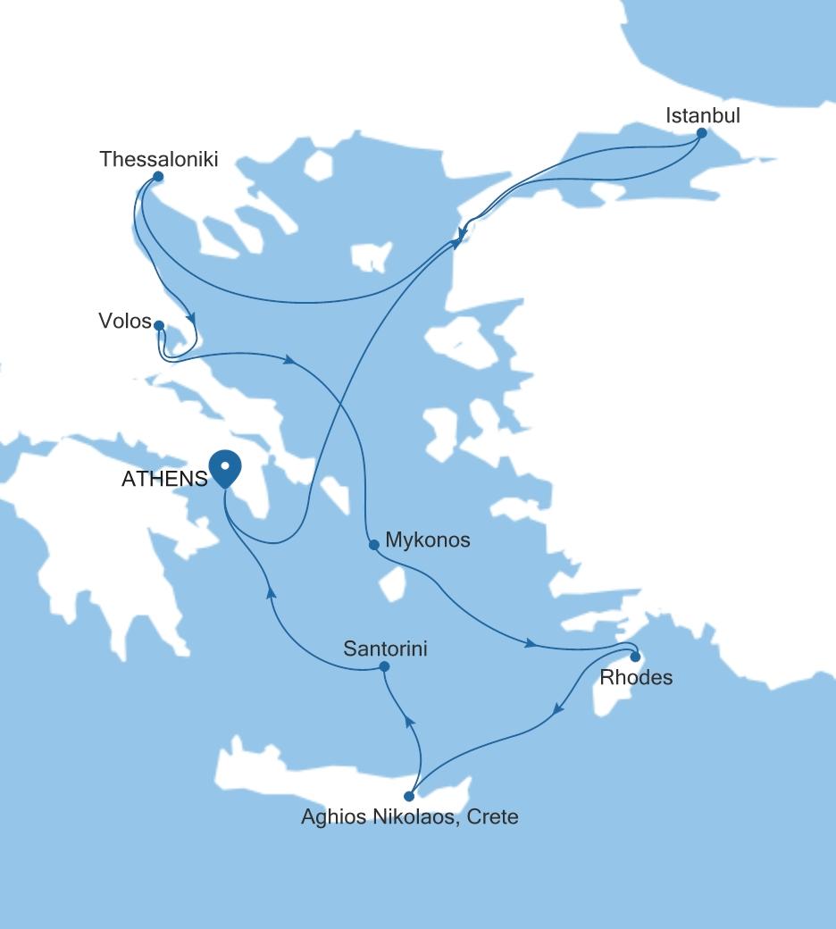 ATHENS (PIRAEUS) TO ATHENS (PIRAEUS)