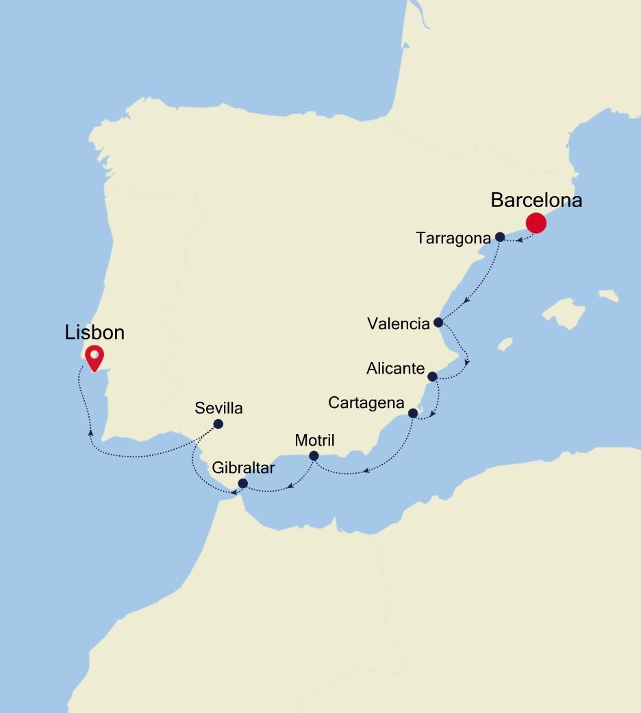 Cruise from Barcelona to Lisbon WH240606010 Silversea
