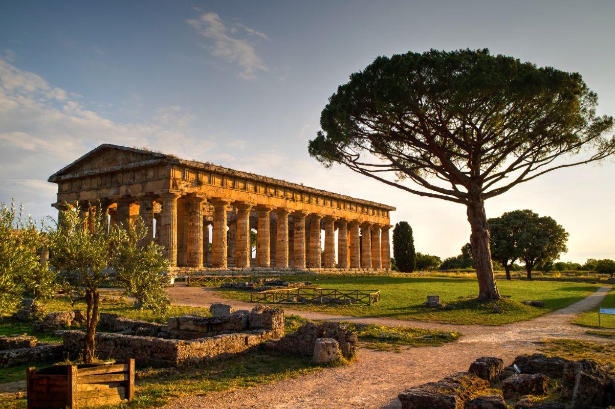 Archeological Site of Paestum & Buffalo Mozzarella Farm