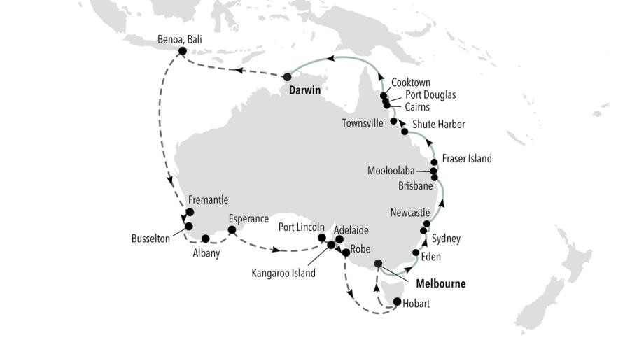 Melbourne nach Darwin