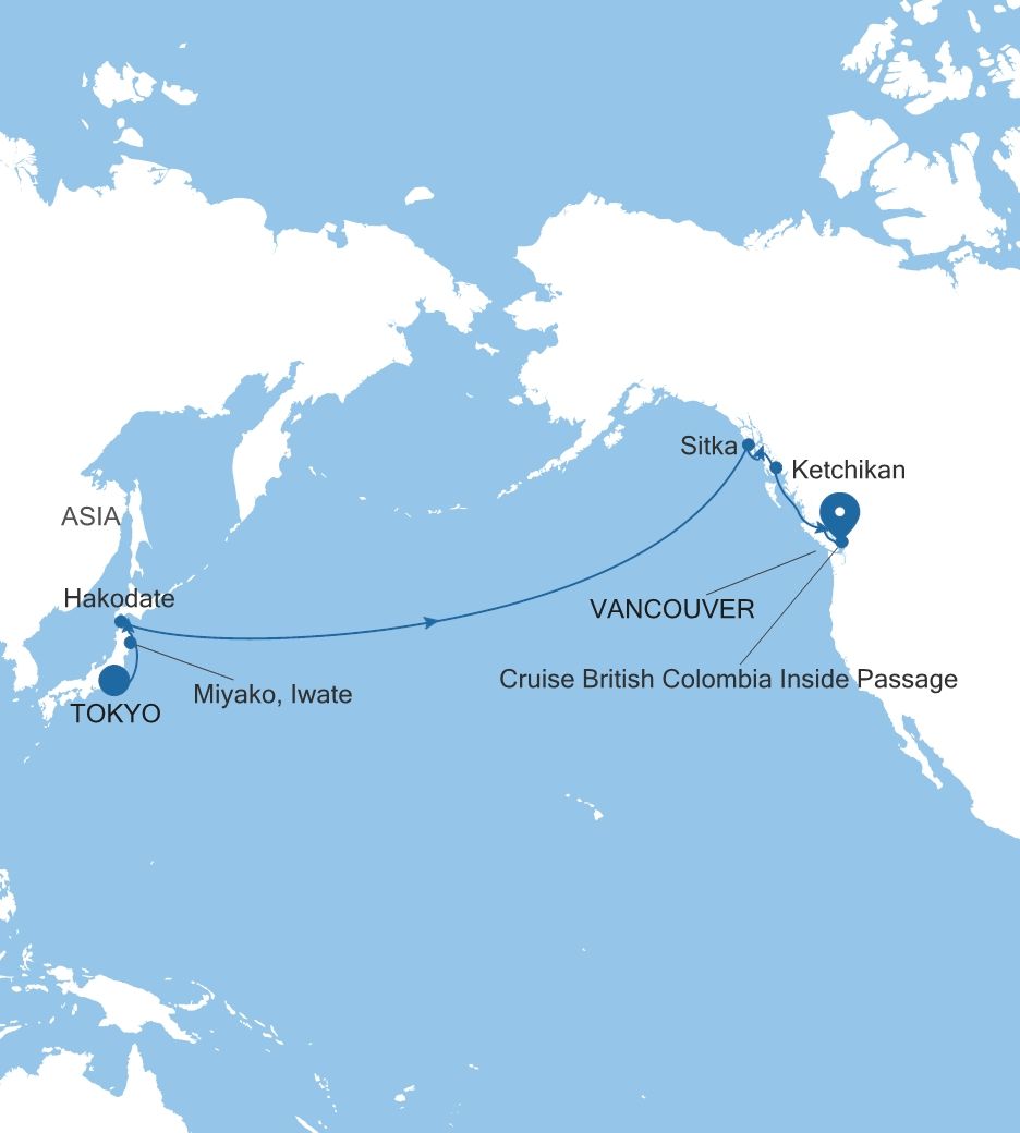 Cruise from Tokyo to Vancouver - MO280508016 | Silversea