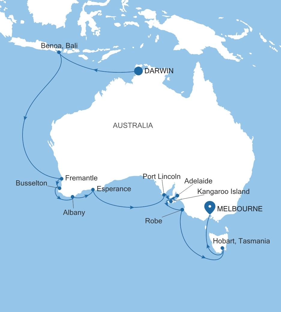 DARWIN TO MELBOURNE