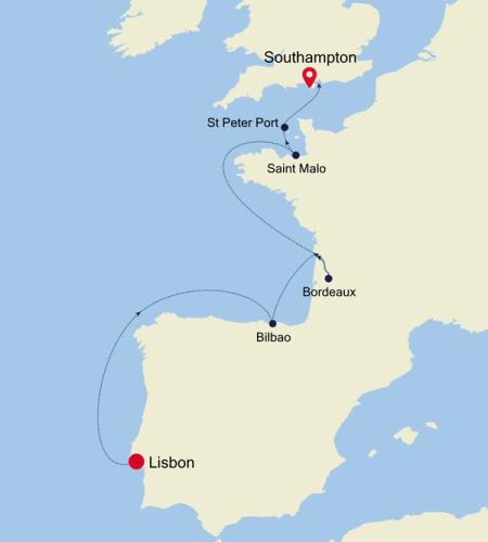 Lisbon to Southampton