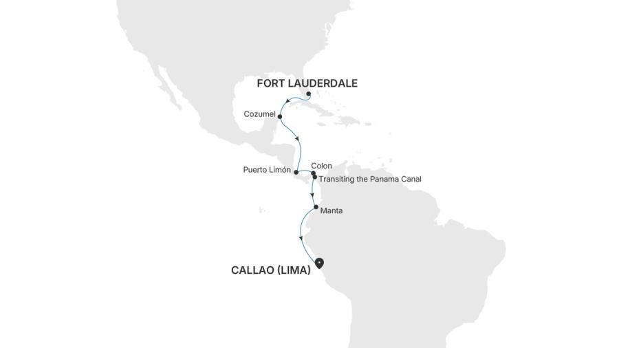 Fort Lauderdale, Florida to Lima (Callao)