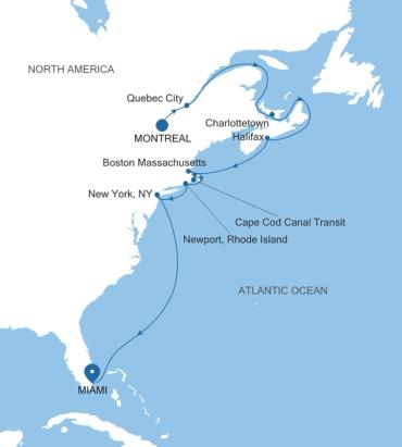 Montreal nach Miami, FL