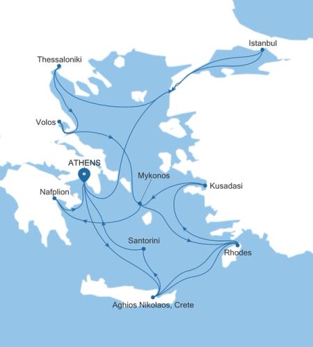 Athens (Piraeus) nach Athens (Piraeus)