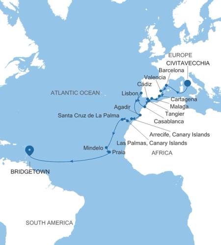 Civitavecchia (Rome) a Bridgetown