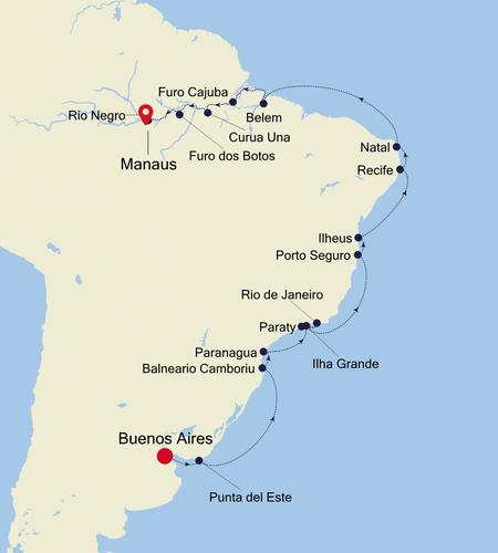 Buenos Aires to Manaus