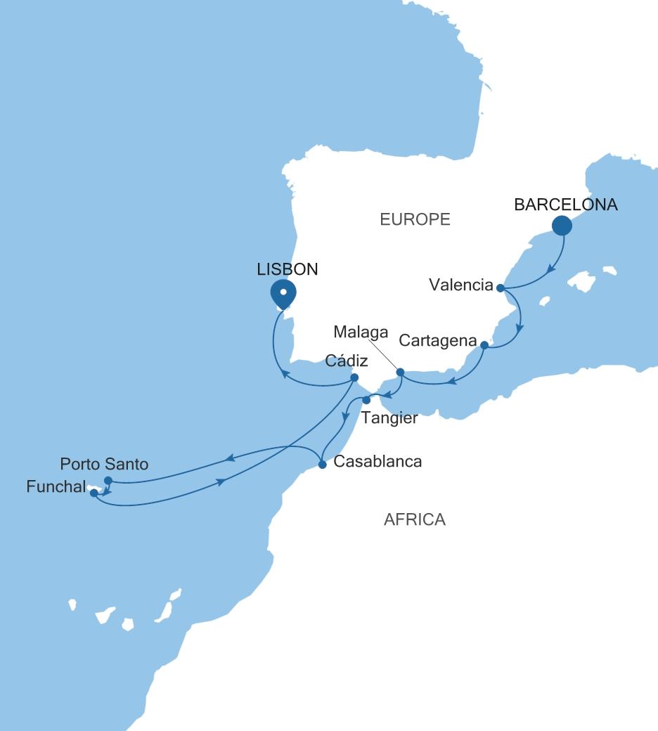 BARCELONA TO LISBON
