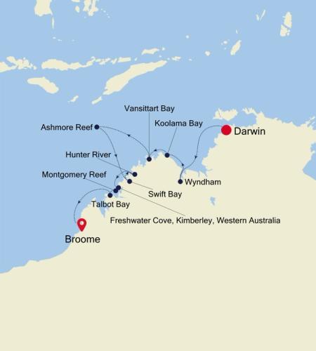 Darwin nach Broome (Kimberley)