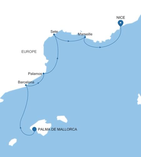 Palma de Mallorca a Nice