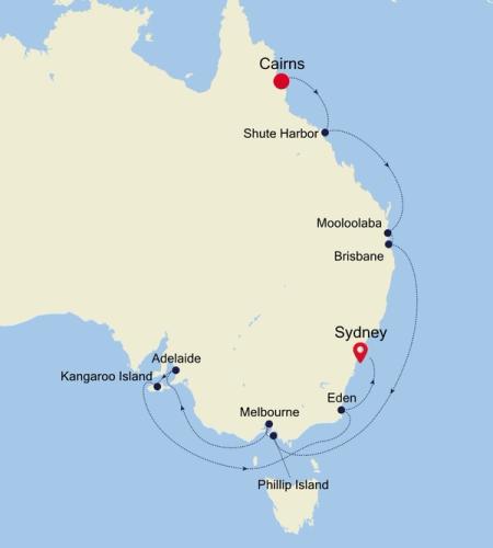 Cairns to Sydney