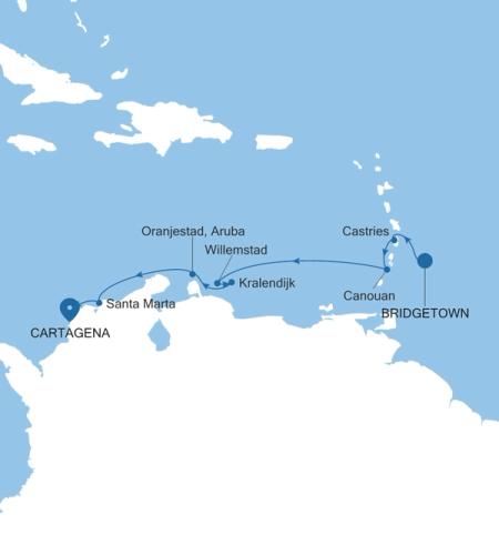 Bridgetown nach Cartagena
