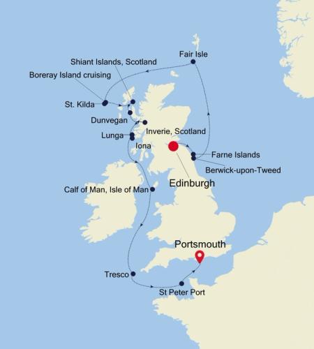 Edinburgh (Leith) to Portsmouth