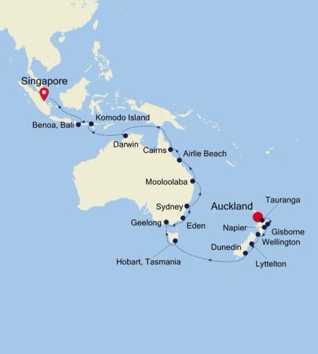 Auckland to Singapore