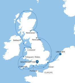 Ijmuiden (Amsterdam) to Southampton
