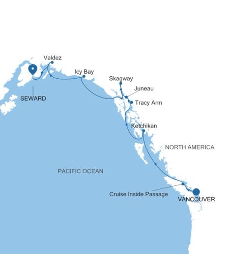 Vancouver to Seward (Anchorage, Alaska)