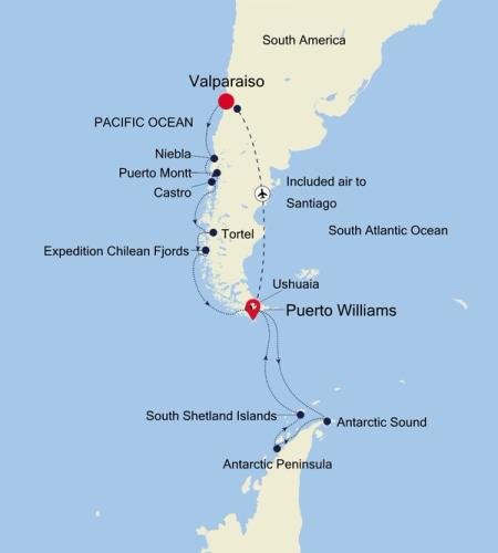 Valparaiso nach Puerto Williams