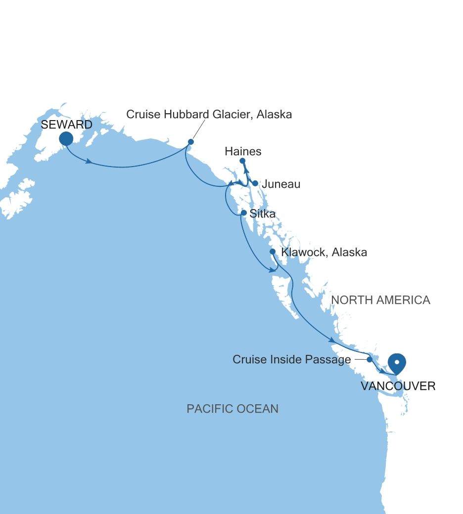 De Seward (Anchorage, Alaska) a Vancouver